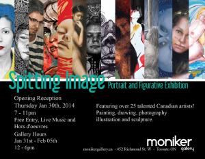 Exhibiting In Spitting Image At Moniker Gallery
