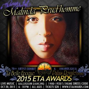 Attend the ETA Awards and Help Me WIN Top Emerging Toronto Artist